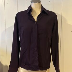 Women's Croft and barrow Purple Button-Up Shirt